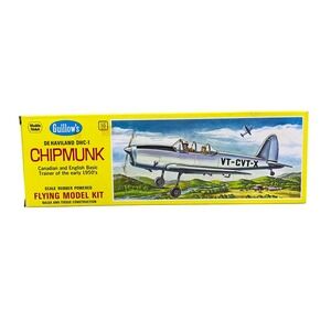 Guillows De Havilland DHC-1 Chipmunk Scale Rubber Powered Flying Model Kit 903